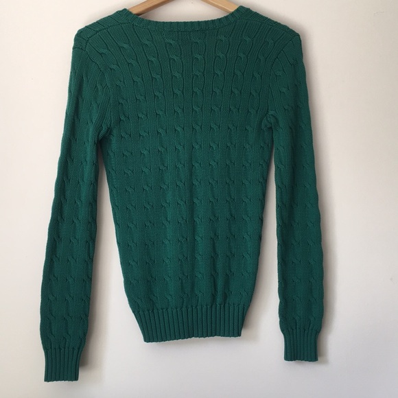 🆕 RALPH LAUREN Cable Knit Polo Sweater - Picture 5 of 5